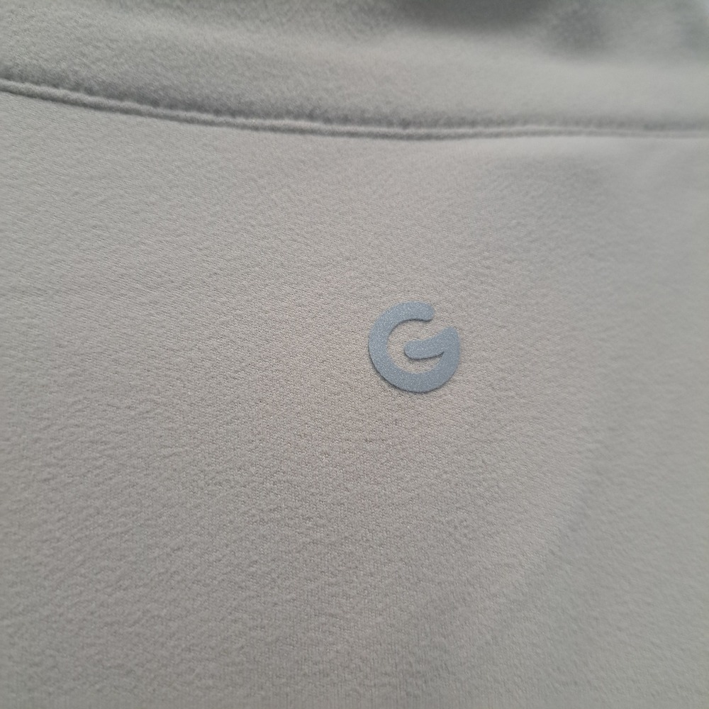 Glowmode FeatherFit Slim-It Active Jacket Medium Tan Beige Full Zip Thumbholes - Picture 6 of 7